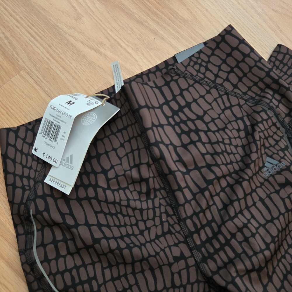 Adidas Brown Patterned Leggings - Picture 2 of 5